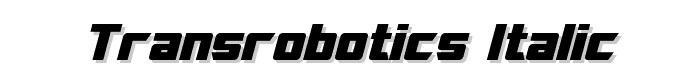 TransRobotics Italic font